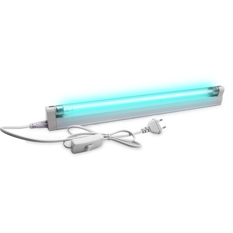 Настенная кварцевая бактерицидная ультрафиолетовая лампа - облучатель с озоном, 15W G13/19, 46 см, - купить оптом и в розницу.
